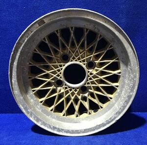 ジャンク出品!*エンケイ*メッシュホイール*旧車!当時物!*13x6JJ/オフセット約+14(実測)/PCD114.3-4H*1本のみ