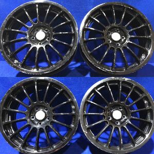 O.Z レーシング＊17インチホイール＊17x7JJ/オフセット+48/pcd100-5H＊4本セット出品＊塗装剥れ有り＊少し歪み