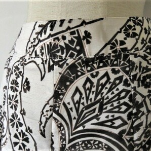 ■上質美品 【 Modify 】モディファイ 高級 日本製 スカート【38】 9号 M 送料198円 ブラウン シャンタン b1735の画像3