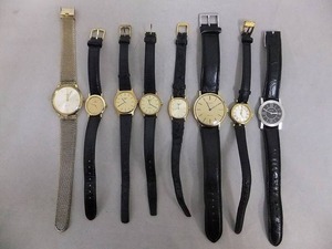 【1円スタート】 ジャンク腕時計 まとめ売り8点 破損・不動品・キズ・汚れ・剥がれ OMEGA GUCCI LONGINES