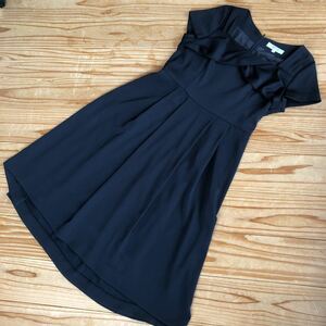 NOLLEY*S Light Nolley's light One-piece short sleeves long flair 36 polyester navy blue formal 