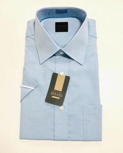 507 [Spasso] Рубашка рубашка с коротким рукавом M 39 &lt;Стабильная обработка формы&gt; Рубашка для резания ● Choya ●