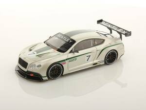 ■ルックスマート 1/43 ベントレーコンチネンタル GT3 コンセプト レースカー パールホワイト