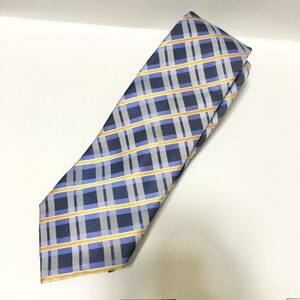 SIMPLE PHRASE CRAVAT ネクタイ　チェック　ブルー　シンプル　仕事　ビジネス　青　スーツ　面接　通勤　会社