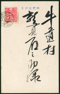 19308◆年賀状 昭和11年用 渡辺崋山 岐阜 白鳥★1111並びの日 手押し年賀印1936年用 年賀切手 富士山 年賀はがき 使用済