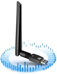 wi-fi 無線lan 子機1300Mbps USB3.0 2.4G/5G デュアルバンド 5dBi高速通信 360°回転アンテナ