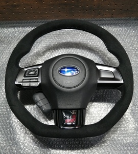 SUBARU WRX STI VAB final edition original leather steering whee Ultra suede s gray stitch new car removing limited model VAG VM4 VMG