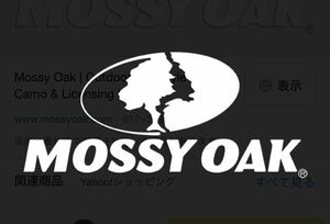 Mossy Oak】デカール白:15x7cm: モッシーオーク 狩猟 射撃 シューティング ハンティング キャンプ アウトドア カッティングステッカー