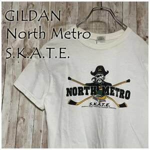 ★GILDAN North Metro Youth Hockey Tシャツ パイレーツ アイスホッケー カレッジ