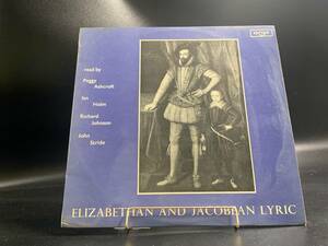 【 LPレコード ELIZABETHAN AND JACOBEAN LYRIC 】エリザベス朝 ジャコビアン 洋楽 2022062909