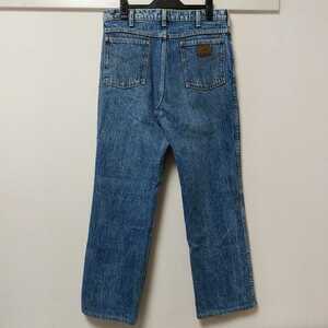 w32 90's USA made Wrangler Chemical woshu Denim pants indigo 90 period Old Wrangler 04F1005mel