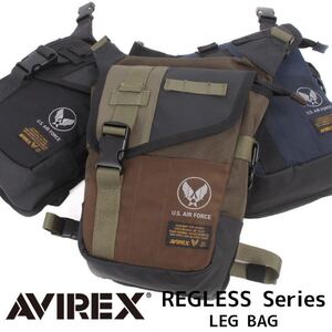AVIREX アヴィレックス アビレックス ミリタリー 2WAY レッグバッグ メンズ レディース ボディバッグ ウエストバッグ MA1 AX2201