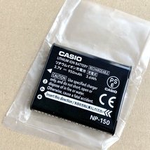【CASIO純正】リチウムイオン充電池 NP150 電池パック バッテリー(NP-150)・国内向け純正品　新品未使用.._画像1