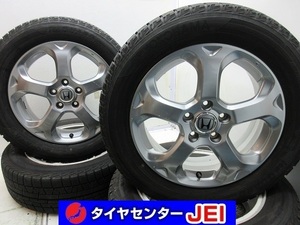 17インチ ホンダ純正 215/60R17 6J+55 114.3 ストリーム等 中古スタッドレスタイヤホイール【4本セット】 送料無料(SA17-2815）