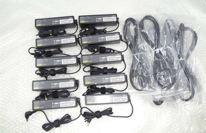  several stock 10 piece set FUJITSU AC adapter A13-065N3A FPCAC299 19V 3.42A Mickey cable attaching unused goods 