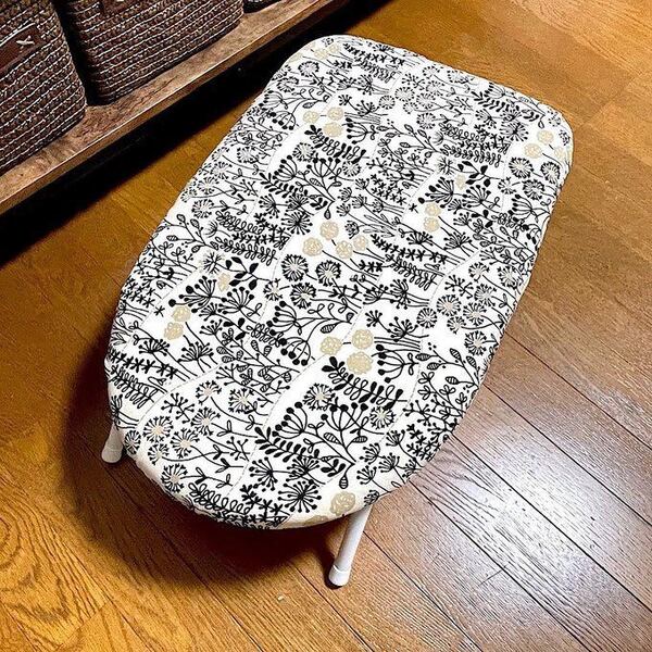 アイロン台カバー ナチュラル系植物柄 ハンドメイド