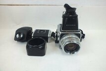 ☆ HASSELBLAD ハッセルブラッド 500C/M 中判カメラ Planar 1:2.8 80mm シャッター切れOK 中古 現状品 220607T3366_画像1