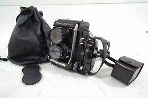 □ Mamiya マミヤ C330Professional 二眼レフカメラ フィルムカメラ SEKOR DS 3.5 105mm ソフトケース付き 中古 220606Y3423