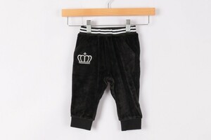  baby doll velour pants both sides Logo rear pocket for girl L size black Kids child clothes BABY DOLL