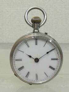 現状品 Remontoirルモントアール 懐中時計 銀時計 Vintage pocket watch Remontoir Cylindre 6 Rubis silver