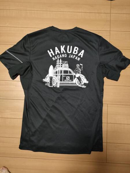 サロモン 限定 完売品 レア 速乾 メッシュ Tシャツ 白馬 スノボ メンズ Sサイズ