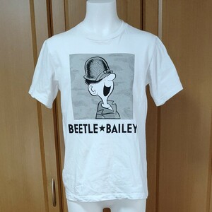 ビートルベイリー 半袖TシャツM 白 beetle bailey 正規ライセンス品