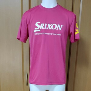 SRIXON半袖TシャツS ピンク 吸汗速乾ポリエステル テニス/ゴルフ スリクソン 