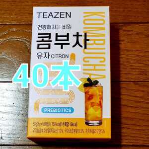 TEAZEN ティーゼン コンブチャ ゆず味 5g ×40