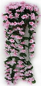 Art hand Auction कृत्रिम विस्टेरिया शैली के दीवार पर लटकाने वाले फूल (गुलाबी), handcraft, हस्तशिल्प, कला फूल, दबाये हुए फूल, सामान्य