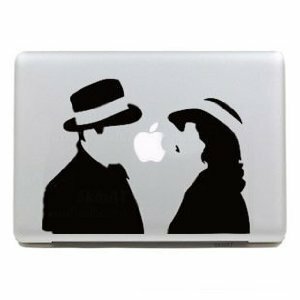 MacBook ステッカー シール Valentine Kiss (15インチ)