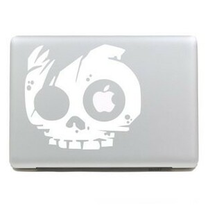 MacBook ステッカー シール Skull (15インチ)