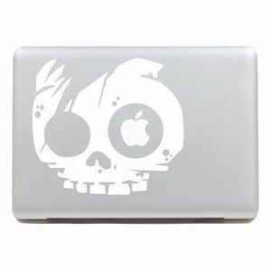 MacBook ステッカー シール Skull (13インチ)