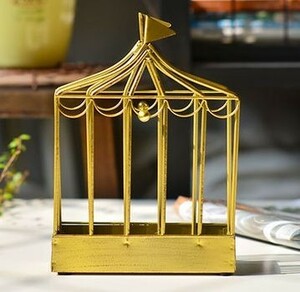  mosquito repellent incense stick holder circus small shop iron made ( Gold )