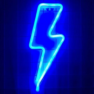 Art hand Auction Wandobjekt LED Inabikari Lightning 2-Wege-Stromversorgung USB-Akku kompatibel (Blau), handgemachte Werke, Innere, verschiedene Waren, Ornament, Objekt