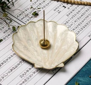  fragrance establish white shell motif. saucer stick for . difference . elegant ( drop of water type )