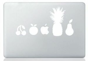 MacBook ステッカー シール White fruit (13インチ)