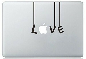MacBook ステッカー シール Love Hanging on Strings (15インチ)