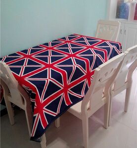 テーブルクロス イギリス国旗 ユニオンジャック柄 ビビットカラー (正方形 145×145cm)