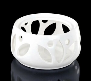  candle warmer simple Teardrop ceramics made white 