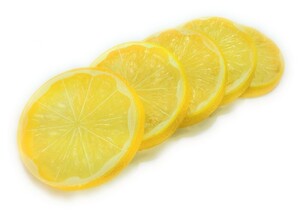 食品サンプル フルーツ スライス カット 輪切り (レモン, 5個セット)