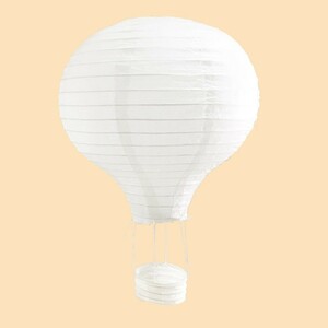  paper lantern .. lamp type white plain 30cm 5 piece set display 