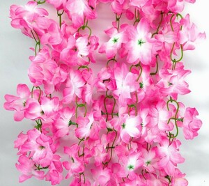  искусственный цветок сакура шидаре способ градация розовый 5 шт. комплект 