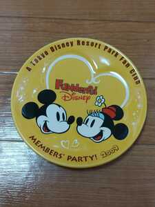 Y910: ディズニー　FUNDERFUL Disney　MEMBERS’ PARTY!2009 非売品記念プレート　新品未使用