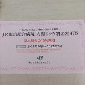 JR東日本 株主優待 人間ドック10%割引券　即決価格ミニレター送料込み64円