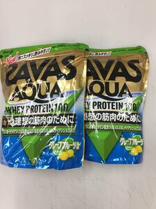 ☆SAVAS AQUA【ホエイプロテイン100 グレープフルーツ風味 】840g袋 / 2袋セット☆