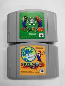 N64 21-102 任天堂 ニンテンドー64 N64 マリオ ゴルフ テニス 64 セット スポーツ シリーズ レトロ ゲーム ソフト 使用感あり 22003Y
