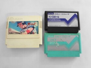 FC21-136 任天堂 ファミコン FC 燃えろ!! プロ野球'88 決定版 ベースボール ゴルフ セット レトロ ゲーム ソフト 使用感あり 22002Y