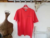 【古着/アメカジ】Champion/チャンピオン バックプリント Tシャツ Lサイズ 検索用⇒ 赤/レッド/広島/カープ/おしゃれ/オーバーサイズ/C0206_画像1