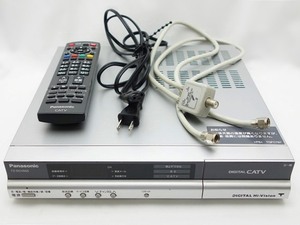 22-2234【ジャンク品】Panasonic パナソニック TZ-DCH505 CATVデジタルセットアップボックス シルバー 通電確認済 リモコン・ケーブル付き