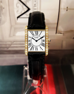 【CARTIER】カルティエタンク★最高級”天然ダイヤ&シルバーローマ文字盤★レディース腕時計